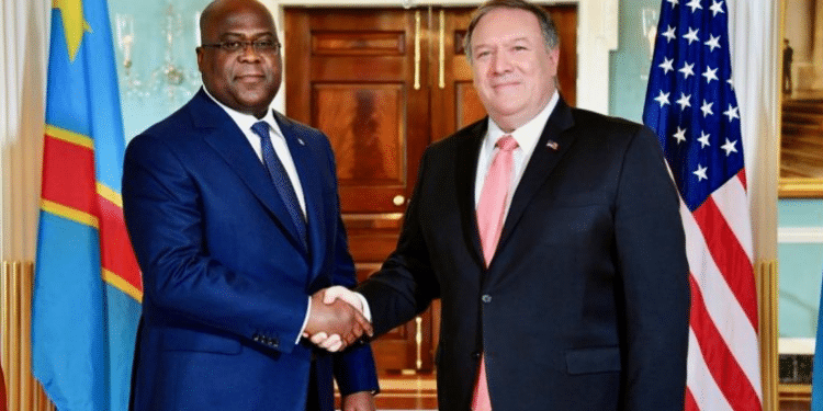 DRC President Tshisekedi and US Secretary of State PHOTO/ ChimpsReport