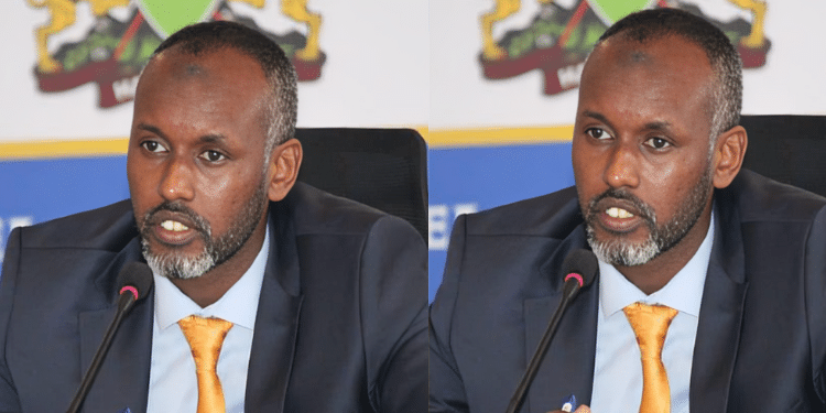 Ibrahim Rashid appearing before IEBC selection Panel PHOTO/IEBC