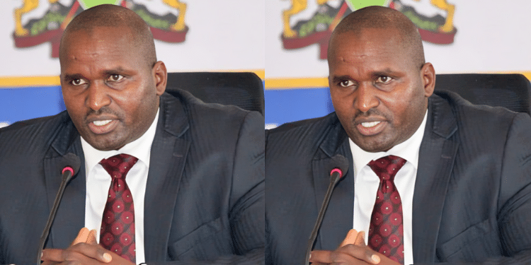 James Leiro appearing before IEBC selection panel PHOTO/ IEBC