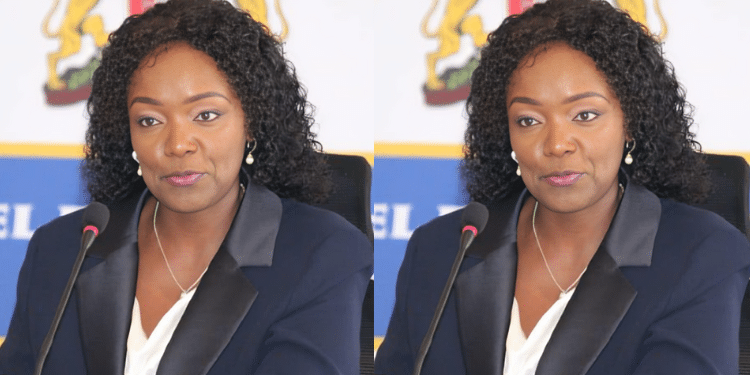 Jane Chege appearing before selection panel PHOTO/ IEBC
