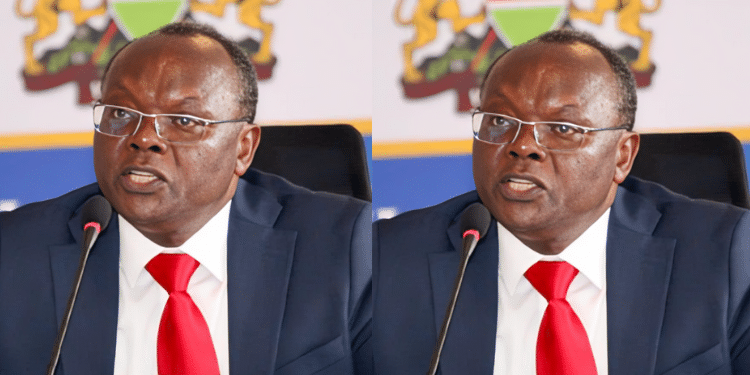 Jephthah Njagi appearing before the IEBC Selection Panel PHOTO/ IEBC