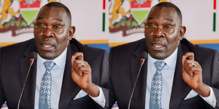 John Bosco Akaale appearing before the IEBC Selection Panel PHOTO/ IEBC