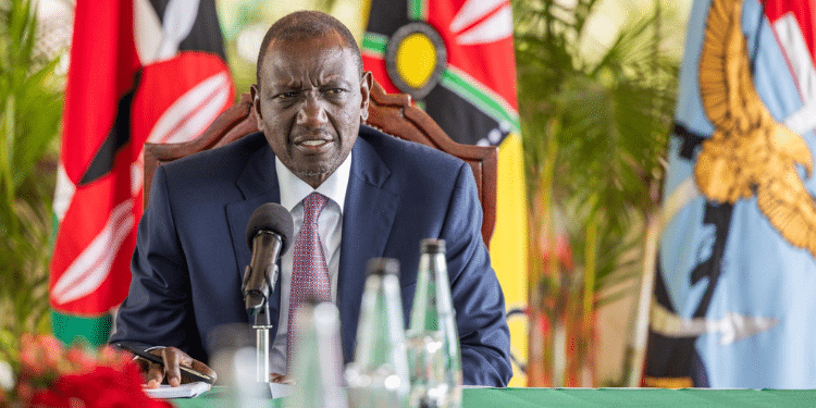 President William Ruto, in a meeting with religious leaders at State House, Nairobi on April 14, 2025. PHOTO/PCS.