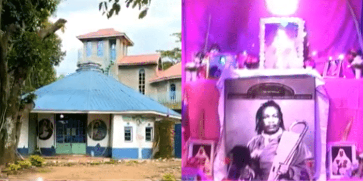 Police raided Melkio Joseph Mission Messiah church in Rongo, Migori County. PHOTO/Screengrab NTV.