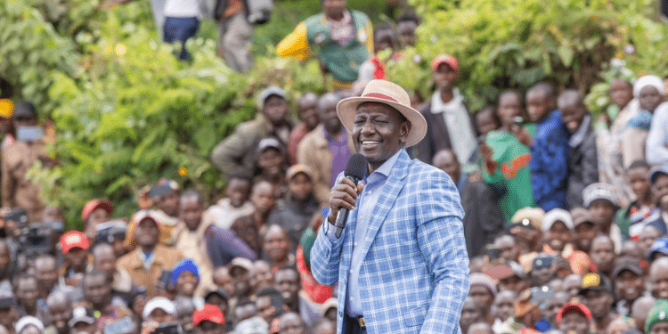 President Ruto During Narok Tour PHOTO/K24
