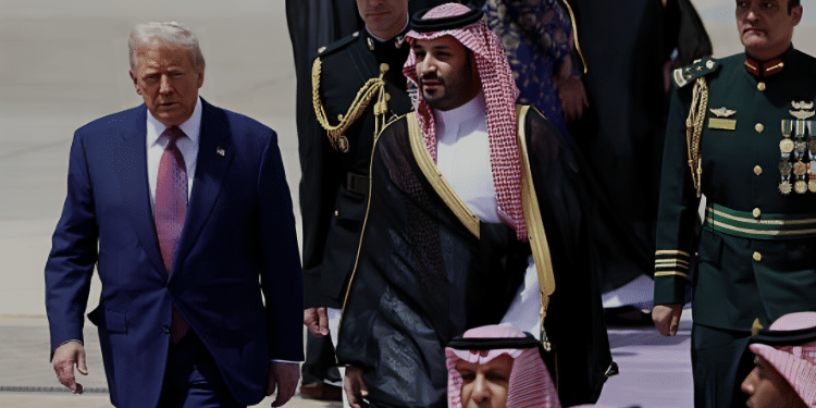 Trump during diplomatic tour in Saudi Arabia PHOTO/M.A Rothman