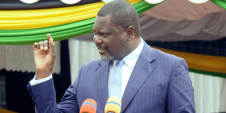CS Geoffrey Ruku Speaking during the official handover ceremony of the NYS Council Chair at the NYS headquarters in Ruaraka on May 29, 2025, PHOTO/ Geoffrey Ruku