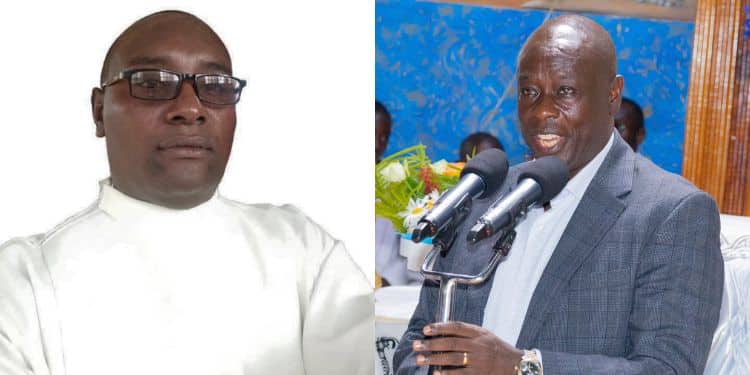 The late Catholic priest father John Maina and Gachagua