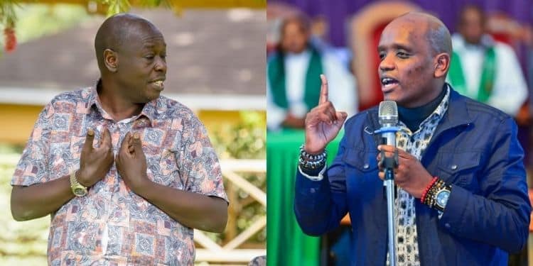 Former Deputy President Rigathi Gachagua and Itumbi