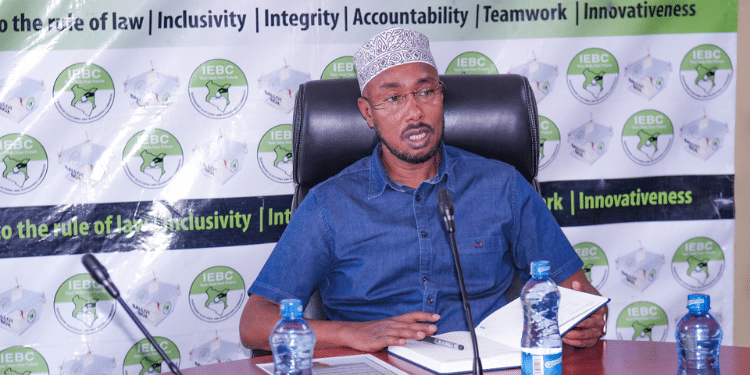 Kwale Voters IEBC Commissioner CEO, Mr. Marjan H. Marjan. PHOTO/IEBC