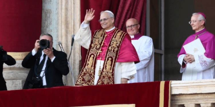 Robert Francis Prevost, Pope Leo XIV greats to the world for the first time to grant his Urbi et Orbi blessing. PHOTO/ Vatican News