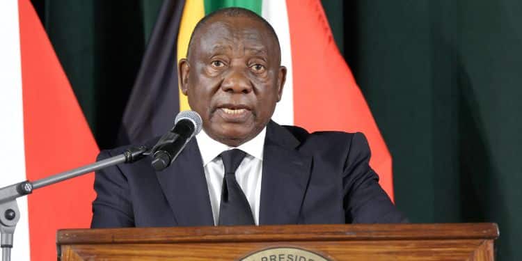 South Africa President Cyril Ramaphosa.