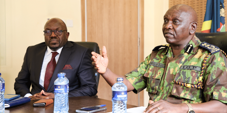 Ig Kanja Ordered To Surrender Police Payroll After Heated Exchange Ig Kanja During The Unveiling Of Police Recruitment System Photo/Npsc