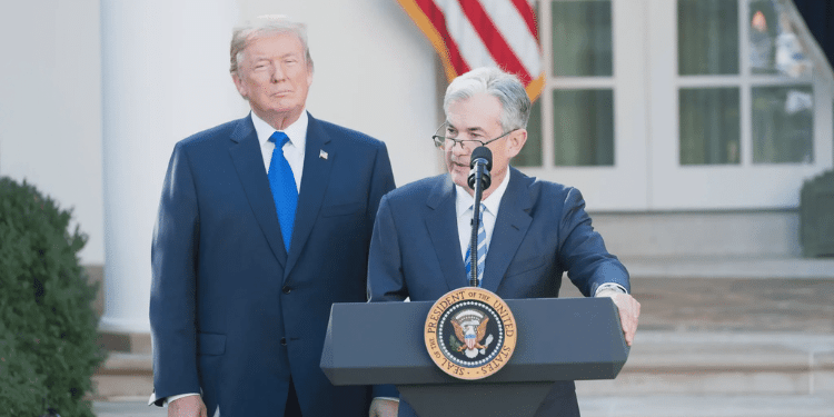 U.S President Donald Trump with Jerome Powell. PHOTO/Official White House Photo by Andrea Hanks (Via Flickr)