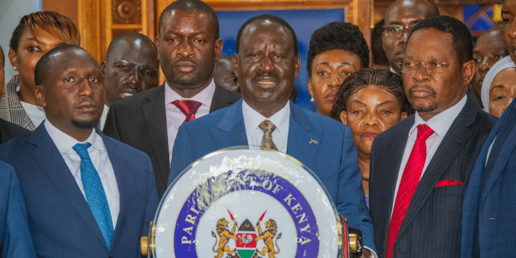 Prime Minister Raila Odinga during a past press conference. PHOTO/Raila X. TIFA
