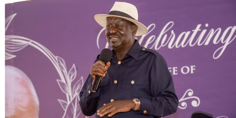 Former Prime Minister Raila Odinga. PHOTO/Raila X.