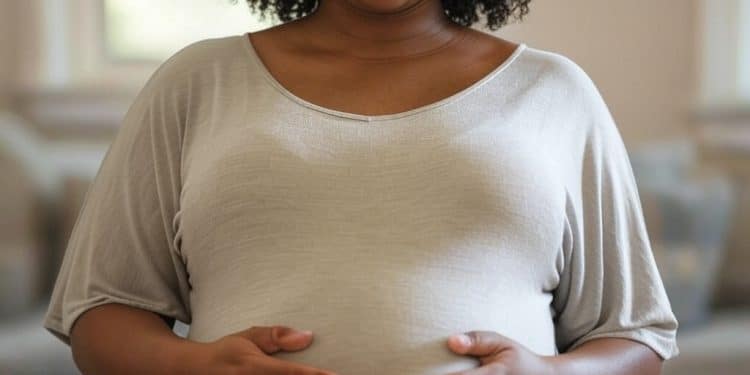 A photo of a pregnant woman. Photo/ Grok