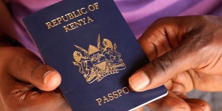 A Kenyan passport.