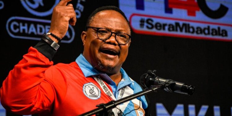 Tanzania'S Opposition Leader Tundu Lissu Speaks During A Past Function.