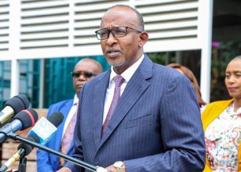 Health CS Aden Duale during a press conference on June 16, 2025. PHOTO/Duale X.