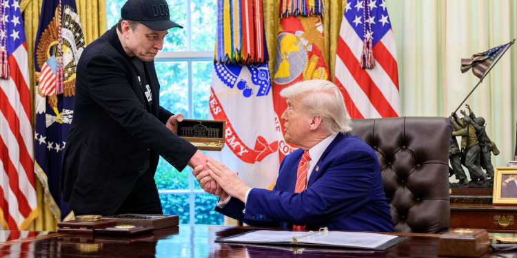 Elon Musk and President Donald Trump PHOTO/White House