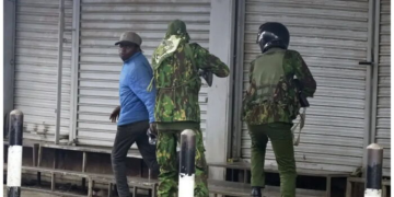 Images of two officers involved in the shooting of a hawker during protests on Tuesday, June 17, 2025. PHOTO/KBC