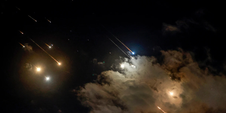 Iran launches a ballistic missile attack on Israel. PHOTO/NBC News. Trump