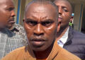 Jonah Kariuki, father of Boniface Mwangi, the mask vendor who was shot PHOTO/Okiya Omtatah