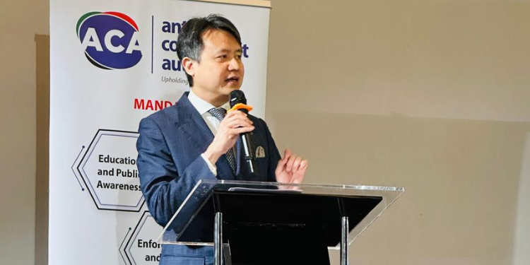 Wipo Director-General Daren Tang Speaking During The Celebration Of This Year’s World Anti-Counterfeit Day In A Nairobi Hotel On June 6, 2025. Photo/Kipi.