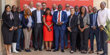 A delegation of Italian leather industry experts