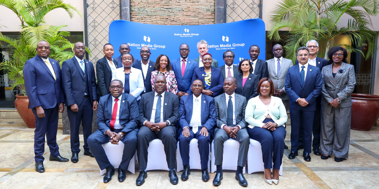 Nation Media Group (NMG) Board of Directors after holding its 62nd Annual General Meeting on June 27, 2025. PHOTO/NMG