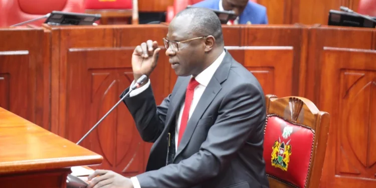 IEBC Chairperson Erastus Ethekon appears before JLAC for vetting on May 31, 2025. PHOTO/National Assembly