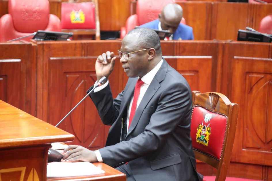 IEBC Chairperson Erastus Ethekon appears before JLAC for vetting on May 31, 2025. PHOTO/National Assembly
