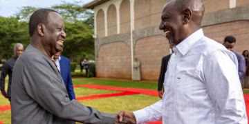 President William Ruto and Former Prime Minister Raila Odinga attend day two of the Third National Executive retreat in Karen. PHOTORaila X.