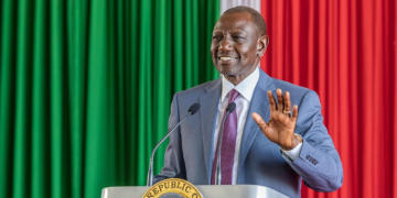 President William Ruto speaking during the Madaraka Day Celebrations. PHOTO/PCS. SHA