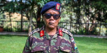 Major Gen Joyce Sitienei, one of the most senior ranks in the Kenyan military. Photo: IPSTC
