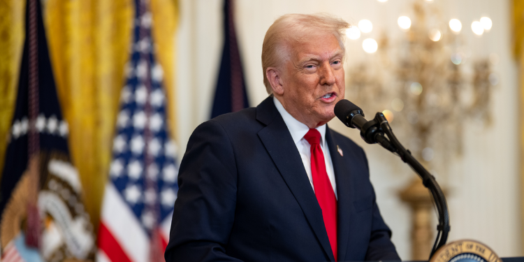 President Donald Trump while celebrating Women’s History Month PHOTO/WhiteHouse