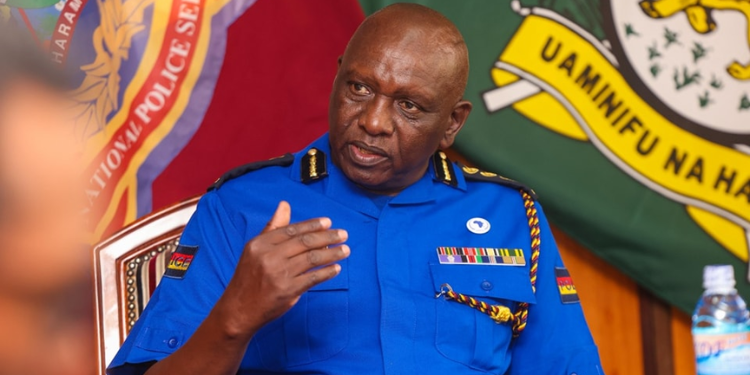 Inspector General of the NPS, Douglas Kanja, received a detailed presentation on the ongoing partnership between the National Police Leadership Academy (NPLA) and the United Nations Development Programme (UNDP) on May 22, 2025. PHOTO/NPS. ________________________________________ Elgeyo Marakwet