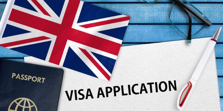 UK visa application forms.