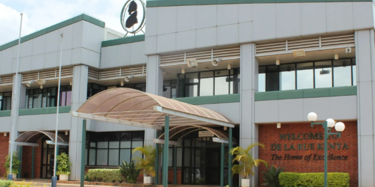 File image of De La Rue Kenya's offices. PHOTO/FILE.