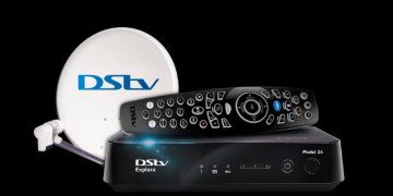 A Photo Of Dstv Decoder And Remote.