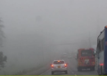 A Section Of Mombasa Road Engulfed By Mist On Sunday Morning Photo/Standard