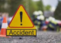 Accident Alert Sign. Photo/Nairobi-Mombasa Highway .