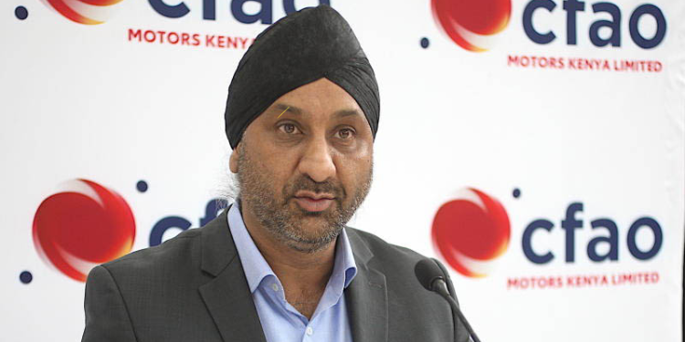 CFAO Mobility Managing Director Arvinder Reel during a past press conference. PHOTO/CFAO.