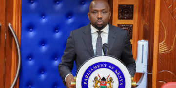 Cabinet Secretary for Interior Kipchumba Murkomen appearing before the senate on June 11, 2025, PHOTO/ Kipchumba Murkomen