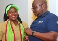Democracy for Citizens Party (DCP) National Youth Leader Wanjiku Thiga speaking with fellow DCP party member. PHOTO/Wanjiku Thiga