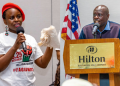 A Photo Collage Of Former Deputy President (Dp) Rigathi Gachagua And Valentine Wanjiru Githae. Photo/Gachagua X.