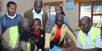 Iebc Clerks During A Past Electoral Exercise.