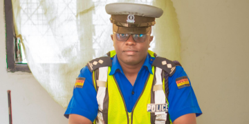 Inspector Njuguna, Police Officer Who Scored an A in KCSE July 10, 2025, PHOTO/NPS