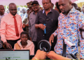 Interior Cs Kipchumba Murkomen Assessing The Flow Of Id Issuance And Other Citizen Services In West Pokot On July 17, 2025 Photo/Murkomen X